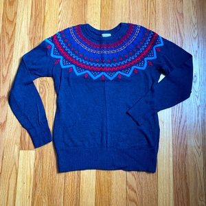 Lightweight fair isle sweater